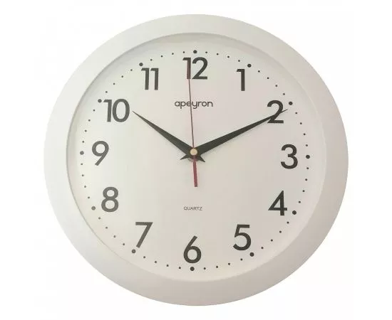 770570 - Часы настенные APEYRON круг d290х40 пластик плавный ход, АА*1шт нет в компл PL01.022 (1)