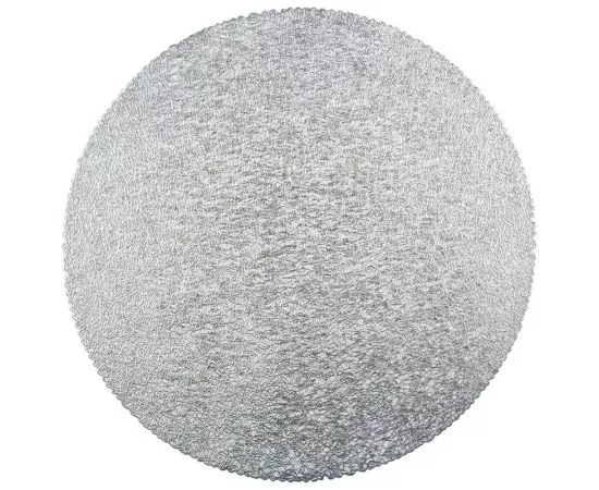 779018 - Салфетка сервировочная d=38см (круг) ПВХ, серебро, PVR-03, 8597 Рыжий Кот (1)