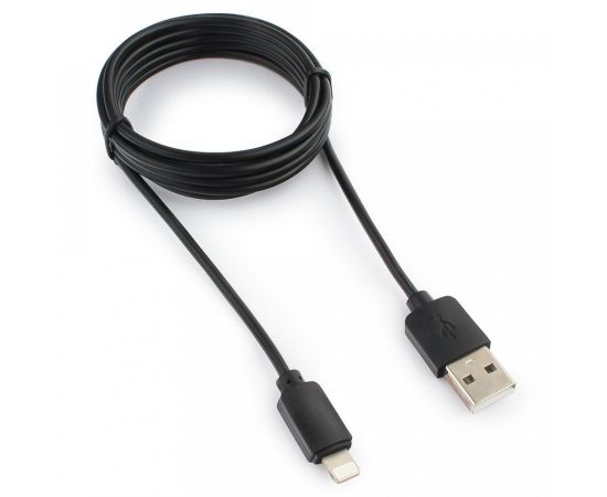 711058 - Кабель USB(A)шт. - 8pin шт. для iPhone5/6/7/8/X, IPod, IPad Гарнизон, 1.8м, черный, пакет (1)