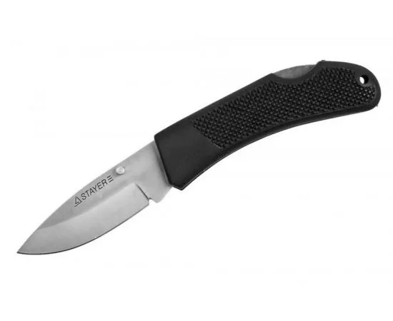 551622 - Нож STAYER складной с обрезиненной ручкой, средний (1)