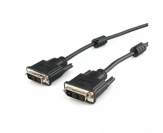 710586 - Кабель DVI-Dшт. - DVI-Dшт. single link Cablexpert, 19M/19M, 1.8м, CCS, черный, экран, феррит.кольца (1) 710586 - Кабель DVI-Dшт. - DVI-Dшт. single link Cablexpert, 19M/19M, 1.8м, CCS, черный, экран, феррит.кольца (1)