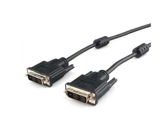 710586 - Кабель DVI-Dшт. - DVI-Dшт. single link Cablexpert, 19M/19M, 1.8м, CCS, черный, экран, феррит.кольца (1)