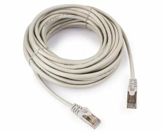 711984 - Cablexpert патч-корд FTP cat5e, 10м, литой, многожильный (серый) (1)