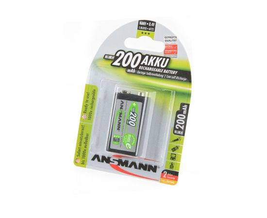 733680 - Аккумулятор Ansmann 5035342-RU maxE 200mAh, 9V E-Block BL1 Крона, 16673 (1)