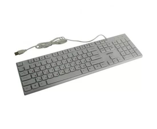 763452 - Клавиатура проводная мультимедийная Smartbuy ONE 238 USB белая, длина каб. 1.5 м (SBK-238U-W)/20 (1)