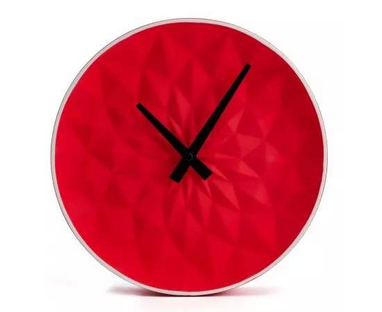 770539 - Часы настенные APEYRON/VILART круг d255х55 красные керамика дискретный ход (1xR6 нет в компл) 18-302 (1)