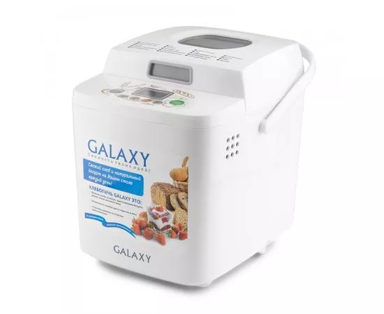 647567 - Хлебопечь Galaxy GL-2701, 600Вт, вес выпечки 500-750гр, ЖК-дисплей, 19 программ (1)