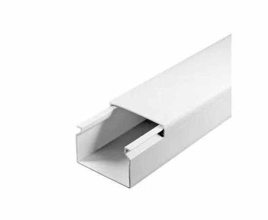 778962 - Урал ПАК кабель-канал ПВХ 40х16 БЕЛЫЙ, 2-й замок, в п/э (48м, цена за 1м) КК-19040016-048 шк 645792 (1)