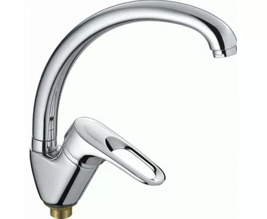 781218 - Haiba Смеситель для кухни (Lt) трубчатый поворотный излив, картридж 40 мм, гайка, хром, HB4104-2 (1)