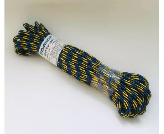 783116 - Шнур (веревка) полипропилен плетеный, d=8мм, 10м, бытовой,с сердечником,цвет в ассорт,20297 Сибшнур (1)