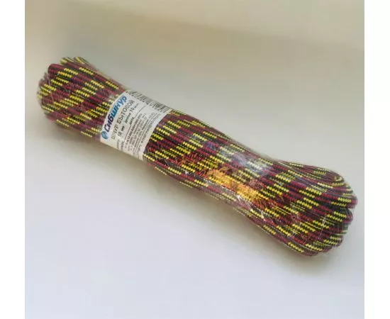783118 - Шнур (веревка) полипропилен плетеный, d=10мм, 10м, бытовой,с сердечником,цвет в ассорт,20314 Сибшнур (1)