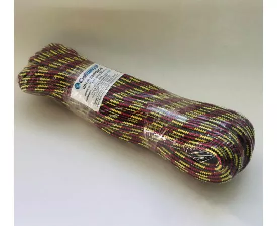 783119 - Шнур (веревка) полипропилен плетеный, d=10мм, 20м, бытовой,с сердечником,цвет в ассорт,20317 Сибшнур (1)