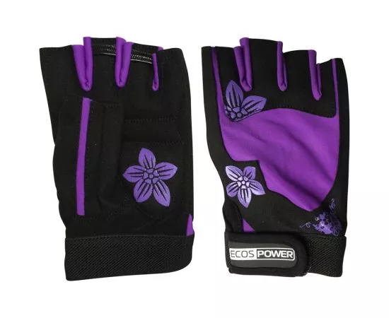 735331 - Перчатки для фитнеса 5106-VM, цвет: черный+фиолетовый, размер: М 2368 (1)