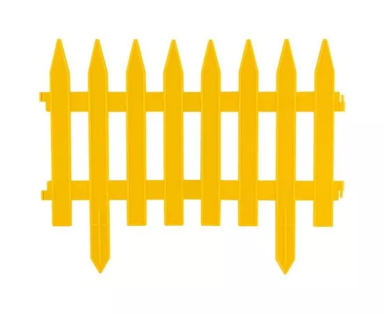 735857 - Забор декоративный GOTIKA желтый (4 секции) 7276 (1)