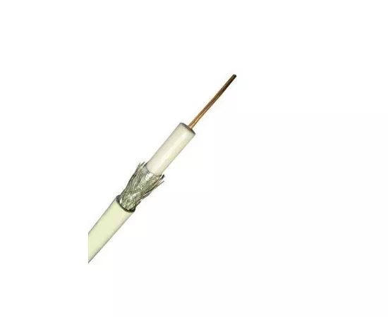 660926 - LEEK кабель коаксиальный RG-6, 75 Ом, CCS (оплетка AL 48%) белый, 100м (цена за м) (1)