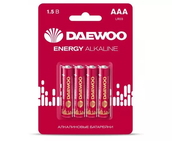 771692 - Элемент питания Daewoo Energy Alkaline LR03/286 BL4 (1)