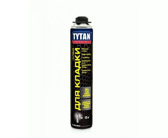 786034 - Tytan (Титан) Professional Пено-клей (цемент)д/кладки блоков 870мл(1баллон=25кг смеси), арт.20560 (1)