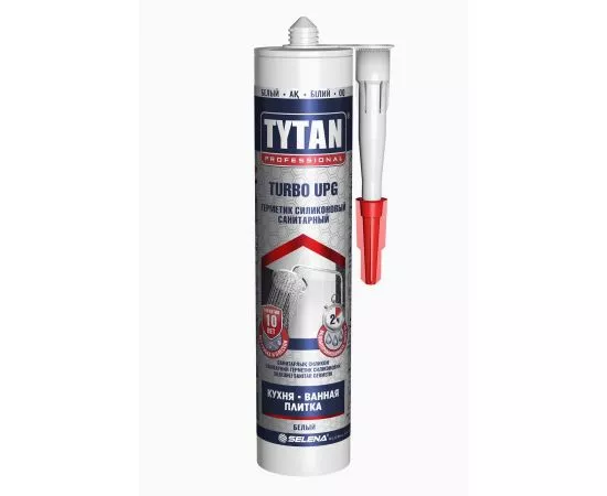 786041 - Tytan (Титан) Professional герметик силикон.санит.UPG TURBO бел.280мл, арт.85788 (замена на 840883) (1)
