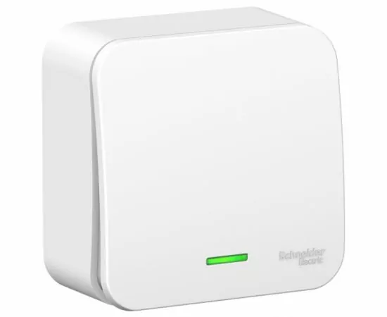 622043 - Systeme Electric BLANCA выкл. ОУ 1 кл. 10А бел. (пл.осн., инд., изол.пл.) BLNVA101111 (15!) (1)