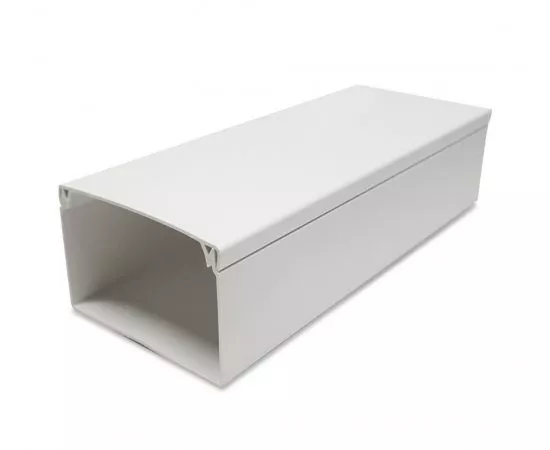 784183 - IDEAL (ИДЕАЛ) кабель-канал ПВХ 80х60 БЕЛЫЙ, 2-й замок (цена за 1м) 2327 (1)