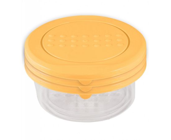 785480 - Емкость д/хранения продуктов Asti набор 3шт (0,5л) круглая, бледно-желтый 221101504/01 IDIland (1)