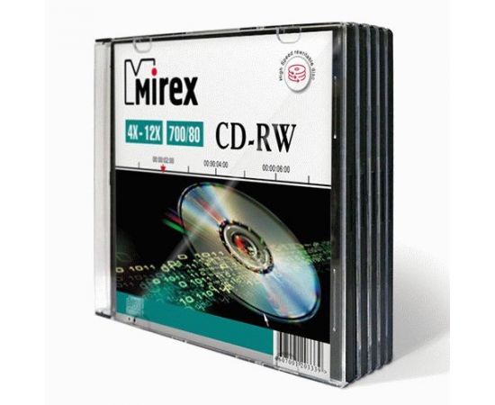 785698 - К/д Mirex CD-RW80/700MB 12x, pack 5 (цена за диск) (при заказе с удаленки200!) (1)