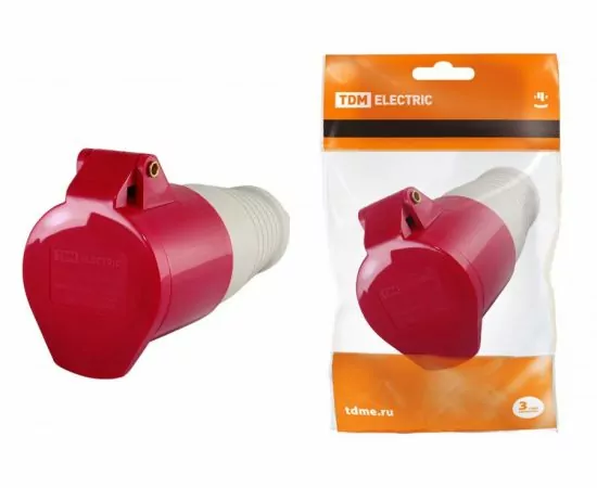 332039 - TDM розетка 235 переносная 3Р+РЕ+N 63А 380В IP54 (2!) SQ0603-0018 (1)