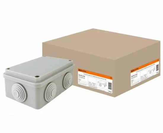 641910 - TDM коробка распред. ОУ 120х80х50мм, крышка, IP55, 6 вх.  (30!) SQ1401-0105 (1)