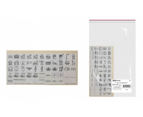 687533 - TDM Комплект пиктограмм для маркировки щитков Расширенный (10!) SQ0817-0080 (1)