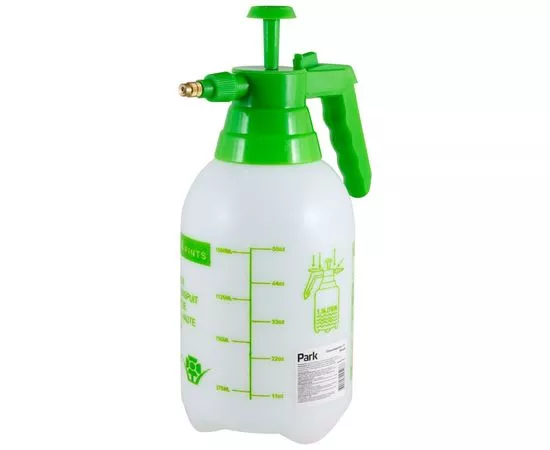 649604 - Распылитель садовый (опрыскиватель) 2л (белый) латунь, мерн. шкала Park (Китай) 990035 (1)