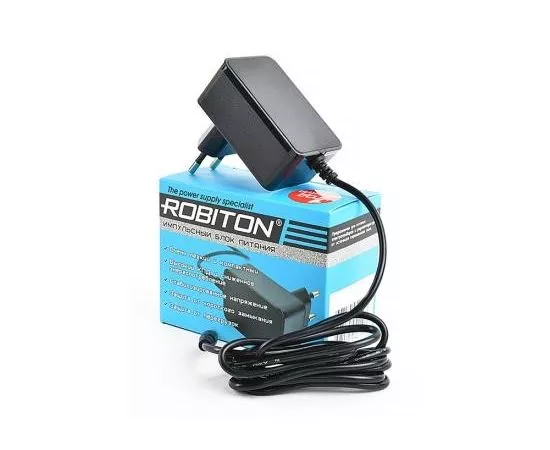 649999 - Б/п Robiton IR12-1500S AC/DC (12V 1,5A) импульсный, 5.5х2.5/12мм штекер (+ полярн), 14936 (1)