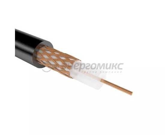 650732 - REXANT кабель коакс. РК 75-4-11А, 75 Ом, CU (оплетка CU 54%) черный, 200м (цена за м) 01-2693 (1)