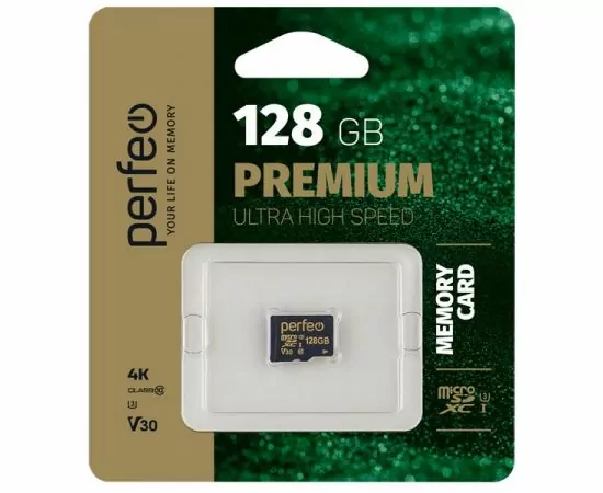 771268 - Флэш-карта (памяти) MicroSDXC 128GB Perfeo High-Capacity (Class 10) UHS-3 V30 (1)