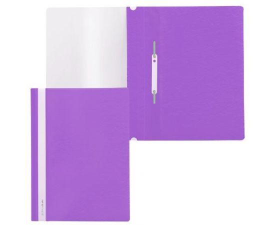 321818 - Скоросшиватель пластиковый BRAUBERG фиолетовый 220388 (1)