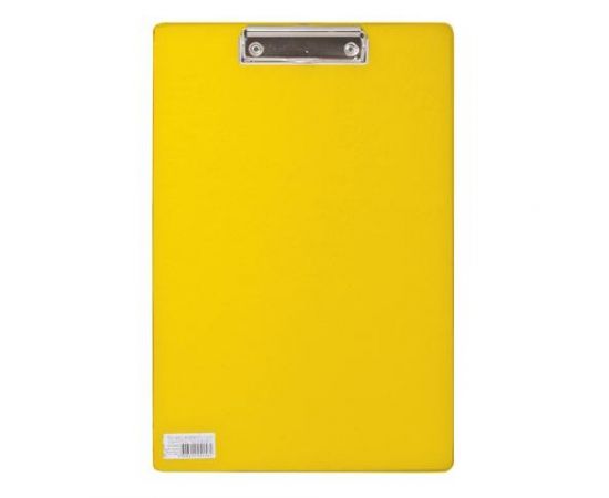 321916 - Доска-планшет BRAUBERG Comfort с верхним прижимом А4, 23*35см, картон/ПВХ, желтая, 222662 (1)