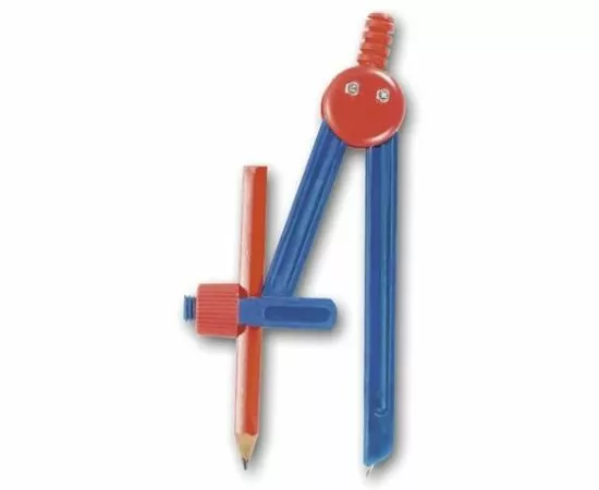 325685 - Циркуль ПИФАГОР пластиковый с карандашом, в чехле (1)