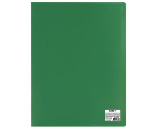 665156 - Папка 20 вкладышей STAFF, зеленая, 0,5 мм, 225695 (1)