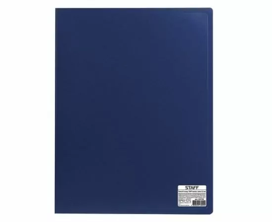 665161 - Папка 40 вкладышей STAFF, синяя, 0,5 мм, 225700 (1)