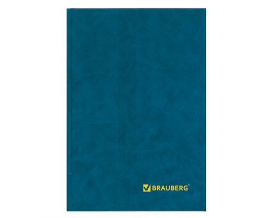 665306 - Книга учета 208 л., А4, 200х290 мм, BRAUBERG, клетка, обложка тв. бумвинил, блок офсетный, 130184 (1)