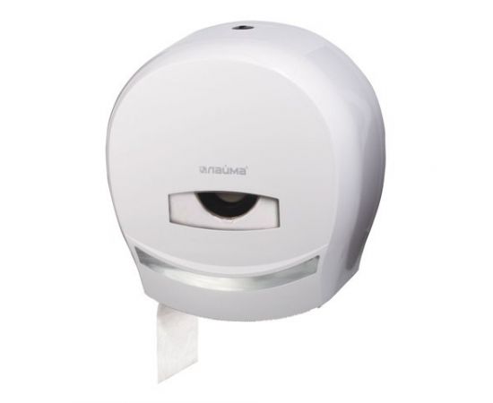 675406 - Диспенсер д/туалетной бумаги ЛАЙМА PROFESSIONAL (Система T2) малый, белый, ABS-пластик, 601427 (1)