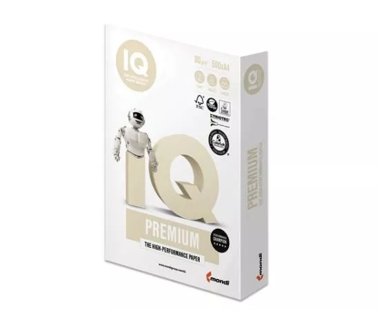 744122 - Бумага офисная IQ PREMIUM, А4, 80 г/м2, 500 л., марка А+, Mondi, белизна 170% (1)