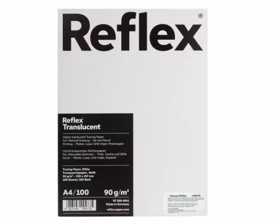 745294 - Калька REFLEX А4, 90 г/м, 100 листов, Германия, белая, R17119 (1)