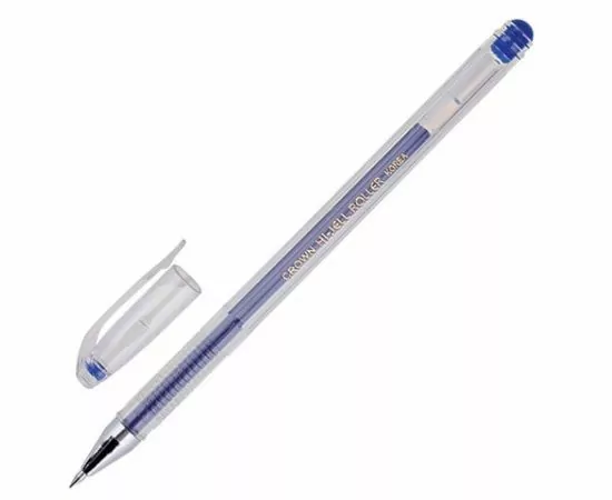 746166 - Ручка гелевая CROWN Hi-Jell, СИНЯЯ,0,5 мм, HJR-500B (6!) цена за шт.СПБ(12!) (1)