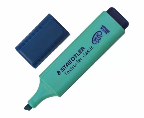 746441 - Текстовыделитель STAEDTLER (Германия) Textsurfer Classic, НЕОН БИРЮЗОВЫЙ, линия 1-5 мм, 364-35 (1)
