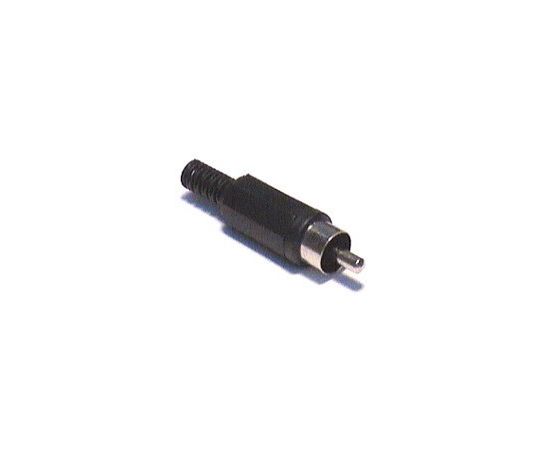 11567 - Штекер RCA пайка черный, 14-0404 (1)