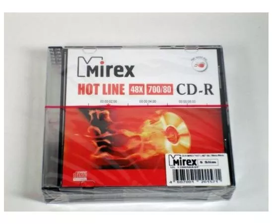 11814 - К/д Mirex Hotline CD-R80/700MB 48x Slim (1)