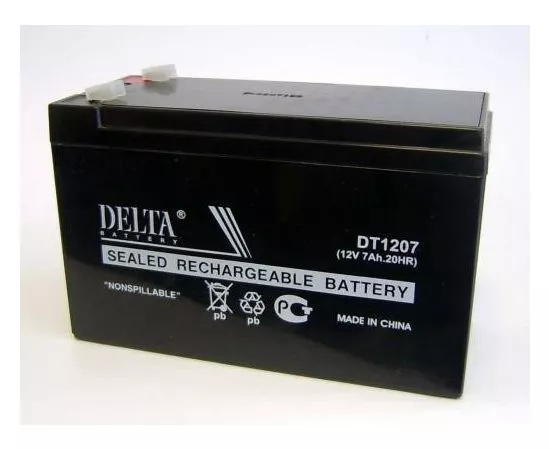 11929 - Аккумулятор 12V 7.0Ah Delta DT 1207 151x65x102 (1)