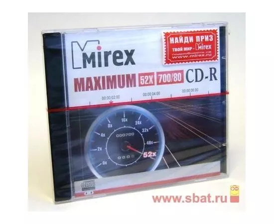 12096 - К/д Mirex Maximum CD-R80/700MB 52x Slim (1)