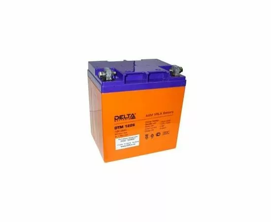 12221 - Аккумулятор 12V 26Ah Delta DTM 1226 166x175x125 (1)