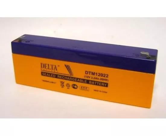 12222 - Аккумулятор 12V 2.2Ah Delta DTM 12022, 178x35x67 (1)